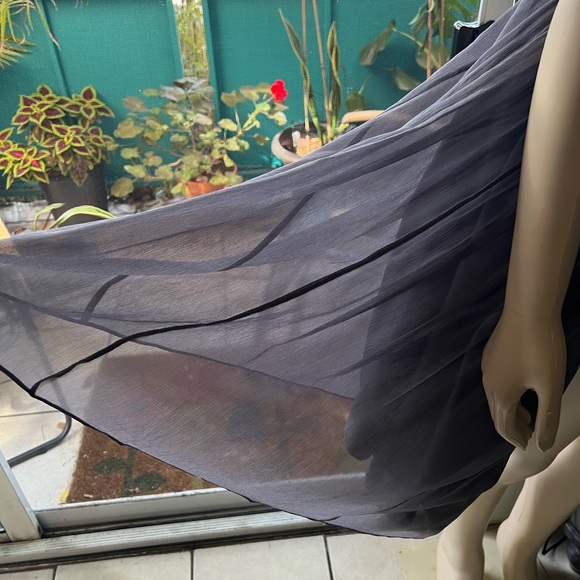 J Crew Silk Chiffon Grey Dress - Picture 13 of 14